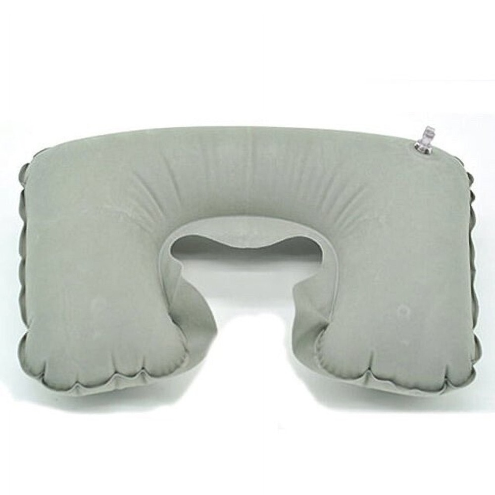 Pack of 2? Flocked inflatable travel neck pillows